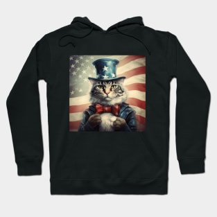 Stars, Stripes, and Whiskers: A Patriotic Purr Hoodie